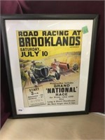 Framed Brooklands Advertisement