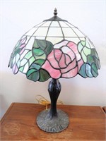 Leaded Stain Glass Tiffany Style Table Lamp