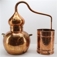 European Whiskey Copper  Distiller Alembic Still