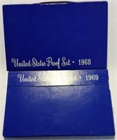 1968 and 1969 US Mint Proof Sets