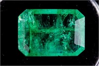 7.25ct Green Natural Columbian Emerald Certified