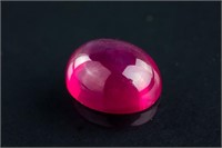 6.00ct Oval Cut Red Star Thailand Ruby Certified