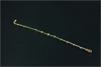 14k Gold 2.50ct Emerald Bracelet CRV$1800