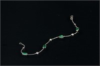 2.6ct Emerald & 0.32ct Sapphire Bracelet CRV $1600