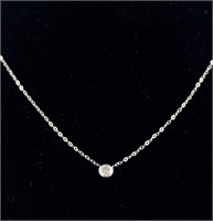 0.52ct 10k White Gold Necklace CRV $1950