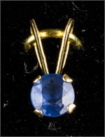 14k Gold Sapphire Pendant Retail $120