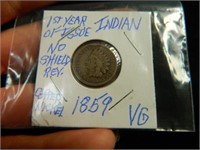 1859 Indian Head Cents Copper-Nickel