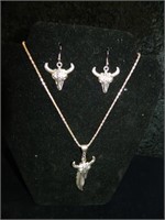 Buffalo Necklace & Earring Set