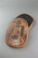 Chinese Ink Stone with Wood Case Signed Su Shi