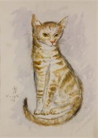 Tsuguharu Foujita 1886-1968 Japanese Watercolour