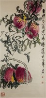 Qi Baishi 1864-1957 Watercolour on Paper Scroll