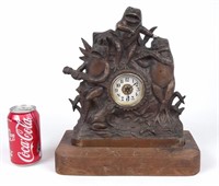 Cast Iron Figural Clock