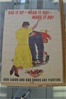 "Use it up Wear it Out" Poster