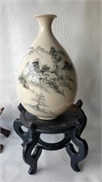 Painting on Vase  may be Chines
