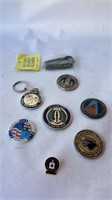 set of  Military  coins