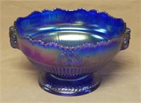 Imperial Ram's Head Carnival Glass Compote.