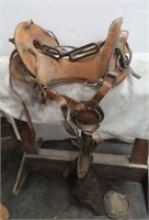 Antique McClellan US Cavalry Saddle w/ Horsehair