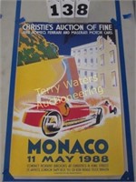 Monaco 1988 Poster & Christie's Auction