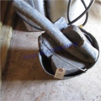 Galvanized bucket of lead