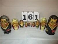 2 - George H Bush Signed by Russian Nesting Dolls