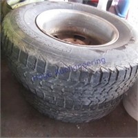 2- P245/75R16 Winteforece tires & rims