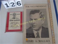 George McGovern, Henry A Wallace