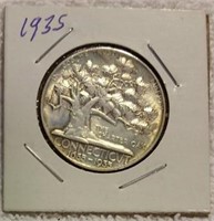 1935 Connecticut Half Dollar