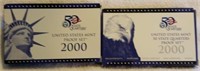 2000 US Mint Proof and Quarter Proof Sets