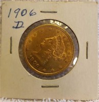 1906 D $10 Gold