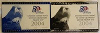 2004 US Quarters Proof and Silver Proof Sets
