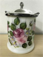 Flowered Biscuit Jar