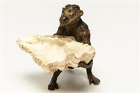 Antique German Cold-Painted Bronze Monkey Figure