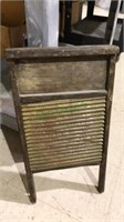Antique national washboard, 24 x 12, with copper