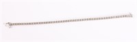 LADIES 14K WHITE GOLD DIAMOND TENNIS BRACELET