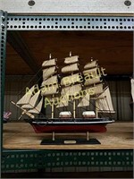 20 x 18 x 5 Cutty Sark wooden sail boat