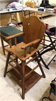 Baby high chair and chair / table combination,