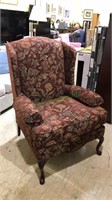 Jetton furniture Co wing back chair, with Cabriole