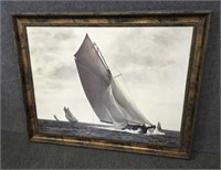 Large Framed Sailboats at Sea