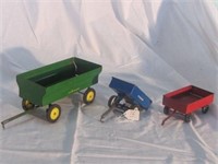 3 TOY WAGONS