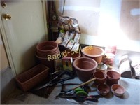 Clay Pots Galore & Garden Hand Tools