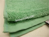 Lot of 24 Kashmir Green Cotton Bath Towels