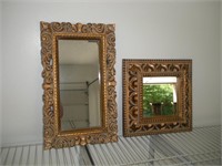 2 Framed Mirrors-14x14, 11x19