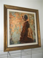 Framed Oriental "O Flannery"-44x47