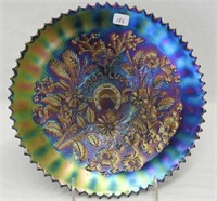 Stippled Good Luck 9" plate w/ribbed back - purple