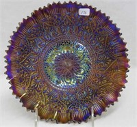 Hearts & Flowers PCE bowl w/ribbed back - purple