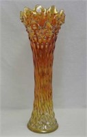 Rustic 19 1/2" funeral vase - marigold