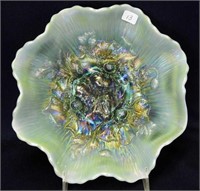 Poppy Show ruffled bowl - aqua opal