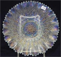 Hearts & Flowers PCE bowl w/ribbed back - ice blue