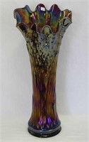 Tree Trunk 19" funeral vase - purple