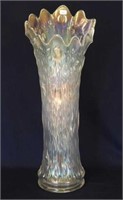 Tree Trunk 19" funeral vase - white